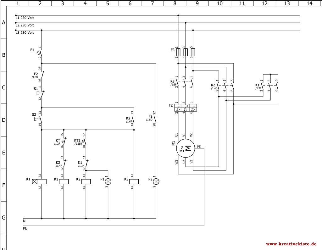 Schaltplan Motor Rechts Linkslauf - Wiring Diagram